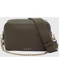 Michael Kors - Bryant Pebbled Leather Crossbody Bag With Chain Handle - Lyst