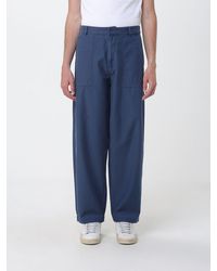 Blauer - Wide-Leg Cotton Trousers - Lyst