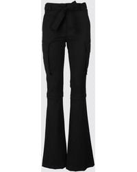ANDREADAMO - Flared Cargo Trousers - Lyst