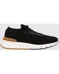 Brunello Cucinelli - Crochet Cotton Sneakers - Lyst