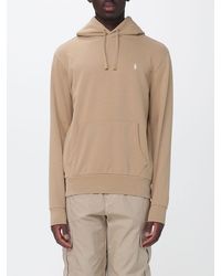 Polo Ralph Lauren - Embroidered Logo Cotton Hoodie With Drawstring And Kangaroo Pocket - Lyst