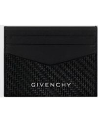 Givenchy - Kreditkartenetui Aus Leder Mit Schriftzug-Logo - Lyst