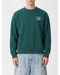 Drole de Monsieur - Crewneck Cotton Sweatshirt With Slogan Print - Lyst