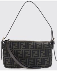 Fendi - Ff Zucca Monogram Technical Fabric Mini Shoulder Bag - Lyst