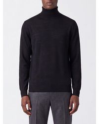Kangra - Extrafine Merino Wool Turtleneck Sweater With Ribbed Trims - Lyst