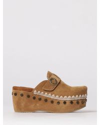 Mou - Plain Clogs Aus Wildleder Mit Nieten - Lyst