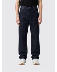 Jil Sander - Cotton Denim Wide Leg Jeans By - Lyst