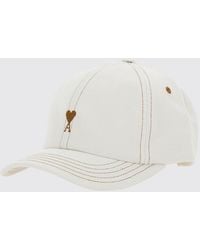 Ami Paris - Gorra De Béisbol De Algodón Con Logo Ami De Cœur Bordado - Lyst