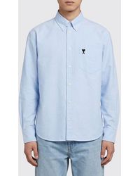 Ami Paris - Casual Cotton Shirt - Lyst