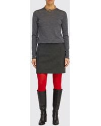 Semicouture - Tianna Long-Sleeved Virgin Wool-Blend Mini Sheath Dress - Lyst