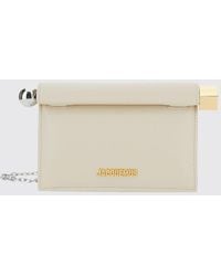 Jacquemus - Rond Carré Mini Smooth Leather Bag With Metallic Logo - Lyst