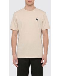 Maison Kitsuné - Maison Kitsun&Eacute Organic Cotton T-Shirt With Logo - Lyst