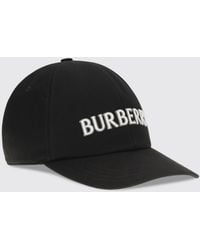 Burberry - Cotton Baseball Cap With Contrasting Embroidered Logo - Lyst