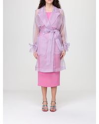 Pinko - Cocco Silk Organza Trench Coat - Lyst