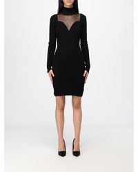 Genny - Minivestido Tubo De Punto De Lana Con Cuello Alto - Lyst