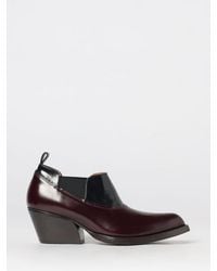 Marni - Bicolour Brushed Calf Leather Texan Boots With Elasticated Ankle - Lyst