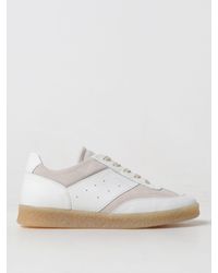 MM6 by Maison Martin Margiela - Sneakers 6 Court in pelle e camoscio - Lyst