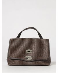 Zanellato - Postina Small Raffia And Leather Bag - Lyst