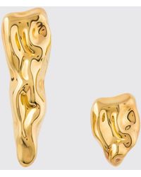 FEDERICA TOSI - Tooth 18Kt Plated Bronze Earrings - Lyst