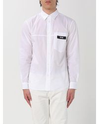 Versace - Camicia in cotone con logo - Lyst
