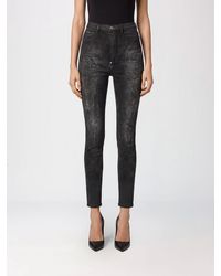 Philipp Plein - High-Waisted Cropped Skinny Stretch Jeans With Used Effect - Lyst