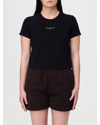 Maison Kitsuné - Maison Kitsun&Eacute Logo Cotton Crop T-Shirts - Lyst