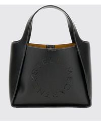 Stella McCartney - Faux Leather Handbag With Perforated Logo And Pouch - Lyst