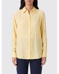 Grifoni - Floral Print Cotton Shirt With Long Sleeves And Classic Collar - Lyst