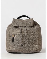 Borbonese - Rucksack Aus Recyceltem Nylon Mit Punktmuster Und Kordelzug - Lyst