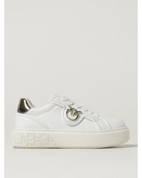 Pinko - Yoko 06 Leather Sneakers - Lyst