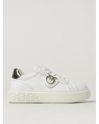 Pinko - Yoko 06 Leather Sneakers - Lyst
