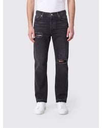 Represent - Heaton Straight Fit Distressed Denim Jeans - Lyst