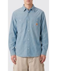 Carhartt - Slim Fit Cotton Casual Shirt With French Collar And Patch Pocket - Lyst