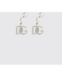 Dolce & Gabbana - Dolce &Amp Gabbana Dg Monogram Pendant Earrings With Crystals - Lyst