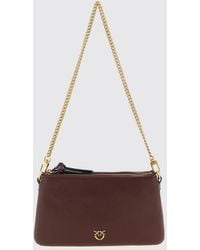 Pinko - Mini Double Bag Leather Bag - Lyst