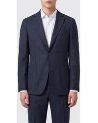 Santaniello - Single-Breasted Wool Blend Blazer - Lyst
