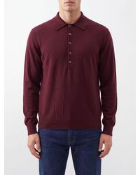 Dries Van Noten - Long-Sleeved Knitted Polo - Lyst