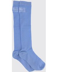 MM6 by Maison Margiela - Stretch Ribbed Cotton Socks - Lyst