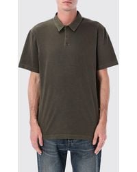 James Perse - Short-Sleeved Supima Cotton Polo With 3-Button Placket - Lyst