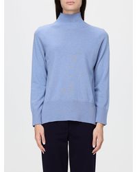 Kangra - Wool Long-Sleeved Roll Neck Jumper With Ribbed Trims - Lyst