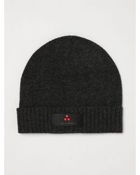 Peuterey - Wool And Cashmere Blend Beanie With Cuff And Logo Patch - Lyst