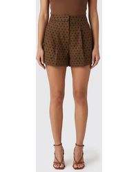 Fendi - Polka Dot Wool Blend Shorts - Lyst