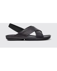 Camper - Right Isla Leather Sandals - Lyst