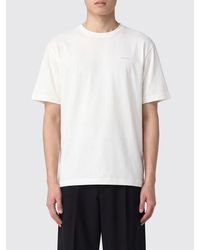 Tatras - Crewneck Cotton T-Shirt With Contrast Logo And Dropped Shoulders - Lyst