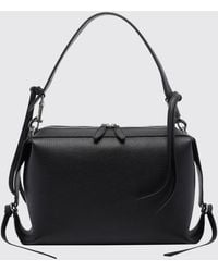Yuzefi - Bento Grained Calfskin Leather Shoulder Bag With Strap - Lyst