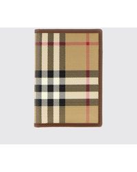 Burberry - Vintage Check And Calf Leather Bifold Card Holder - Lyst