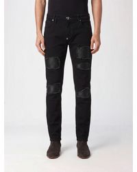 Philipp Plein - Skinny-Fit Distressed Effect Cotton Denim Jeans - Lyst