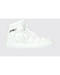 Philipp Plein - Super Street Skull Bones High-Top Leather Sneakers With Skull - Lyst
