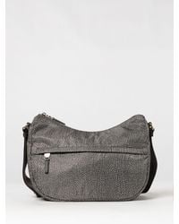 Borbonese - Luna Umhängetasche Aus Recyceltem Nylon Mit Punktmuster - Lyst