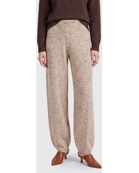 Fabiana Filippi - High-Waisted Straight-Leg Knit Trousers - Lyst
